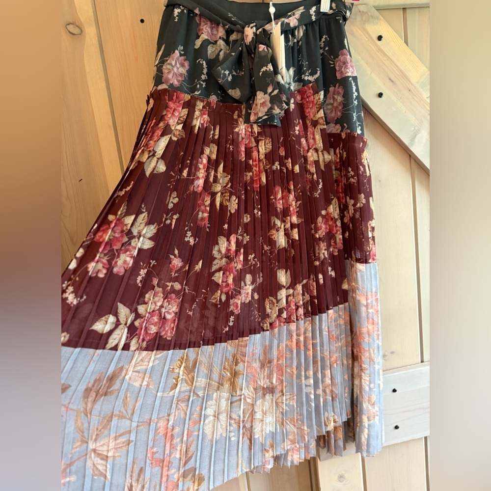 NWT Zimmermann Unbridled Pleated Midi Skirt - Picture 6 of 7